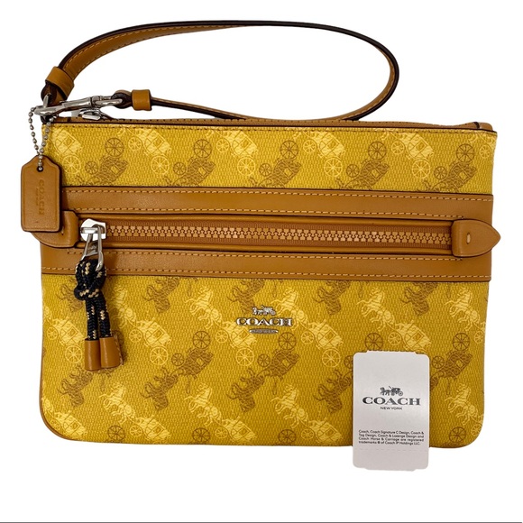 Coach Horse & Carriage Print Clutch Pouch